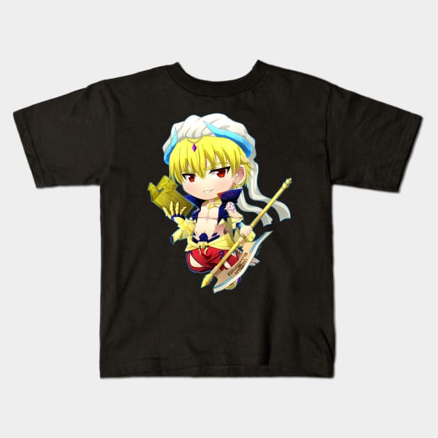 FGO: Caster Gilgamesh Kids T-Shirt by KoyukiMori